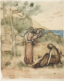 Fisherman's Family, c. 1883. Creator: Pierre Puvis de Chavannes