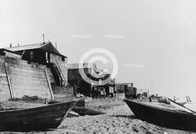 Fisherman's homes, 1916(?). Creator: Unknown.