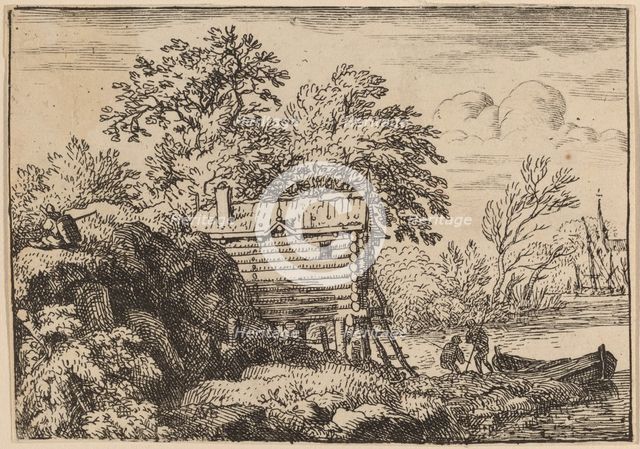 Fisherman's Hut, probably c. 1645/1656. Creator: Allart van Everdingen.