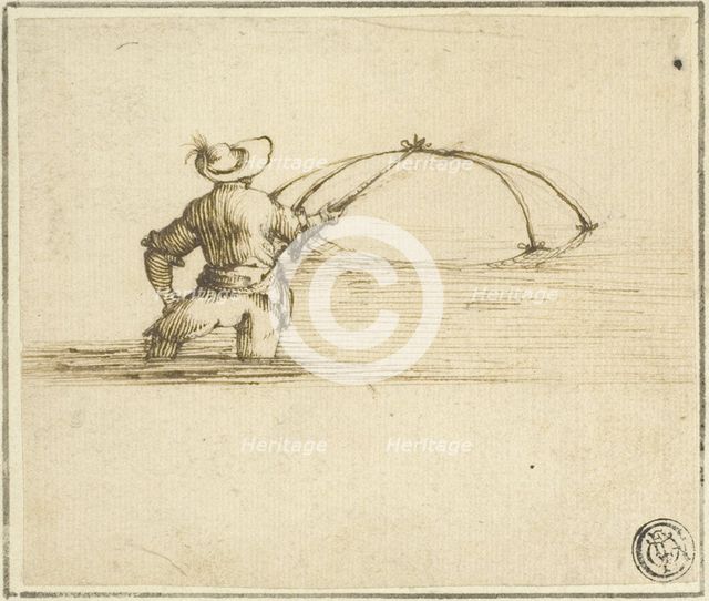 Fisherman with Net, n.d. Creator: Unknown.