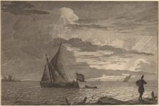 Fisherman with Pack over His Shoulder, 1779, published 1781. Creator: Cornelis Brouwer