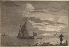 Fisherman with Pack over His Shoulder, 1779, published 1781. Creator: Cornelis Brouwer