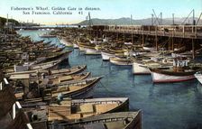 Fisherman's Wharf, San Francisco, California, USA, 1922