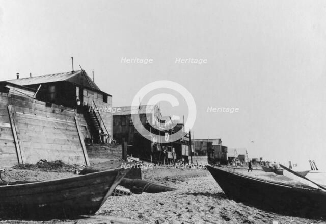 Fisherman's homes, 1916(?). Creator: Unknown.