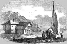 Fishermans Huts at Tchatal-Skelsy 1854. Creator: Unknown