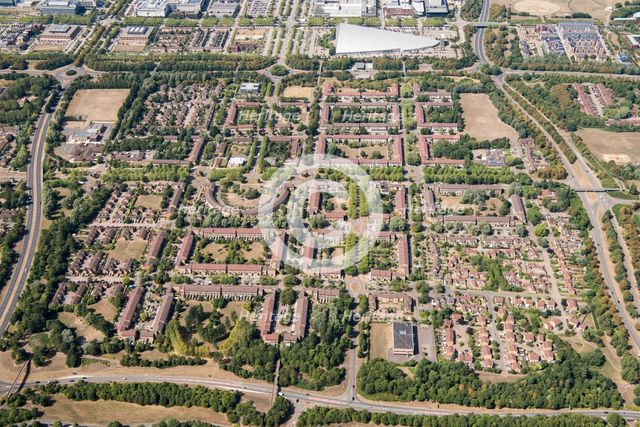 Fishermead housing estate, Milton Keynes, 2018. Creator: Damian Grady.