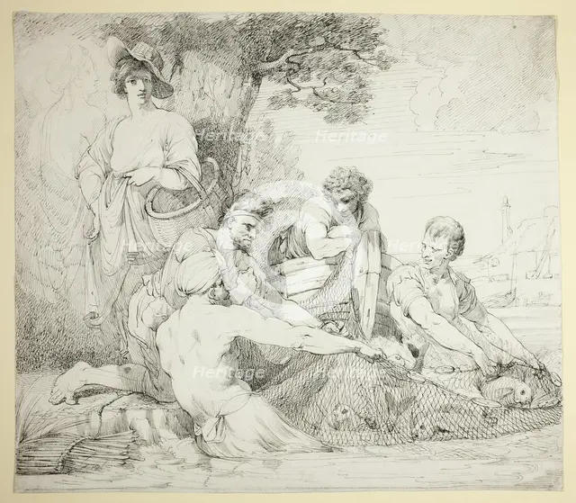 Fishermen, 1774. Creator: John Hamilton Mortimer.