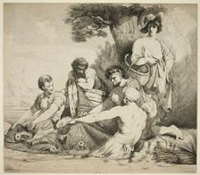 Fishermen, 1880. Creator: Robert Blyth