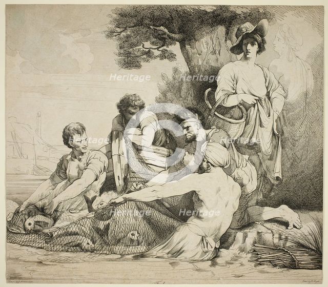 Fishermen, 1880. Creator: Robert Blyth.