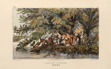 Fishermen of Ilhéus. From "Voyage pittoresque dans le Brésil", 1835. Creator: Rugendas, Johann Moritz (1802-1858)