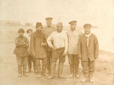 Fishermen on the Lake Zaisan, 1909. Creator: Nikolai Georgievich Katanaev