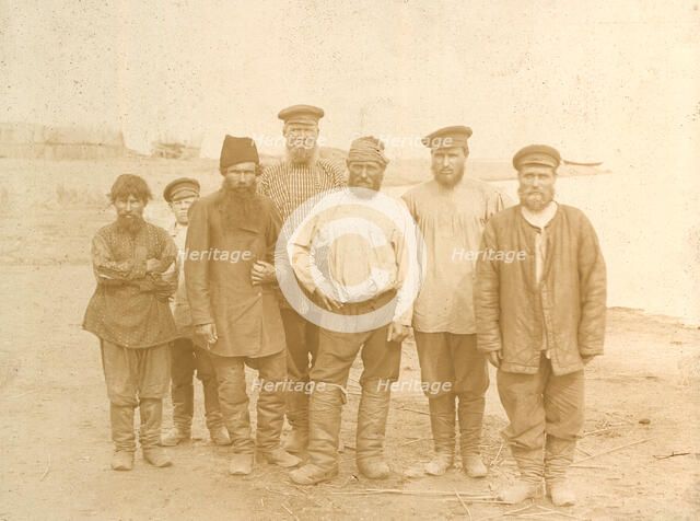 Fishermen on the Lake Zaisan, 1909. Creator: Nikolai Georgievich Katanaev.
