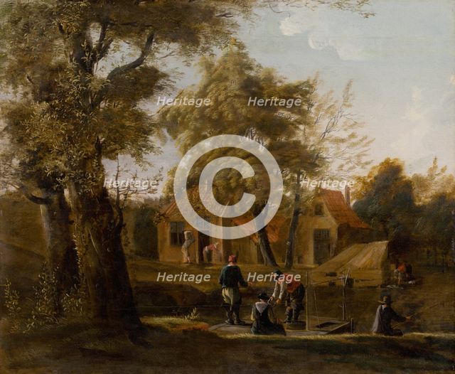 Fishermen on the River, 1650-1700. Creator: Unknown.