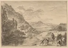 Fishermen at the Tiber, near the Soracte. Creator: Jan Dirksz Both