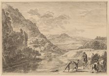 Fishermen at the Tiber, near the Soracte. Creator: Jan Dirksz Both