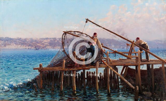 Fishermen. Artist: Zonaro, Fausto (1854-1929)