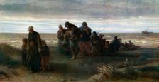 Fishermen carrying a Drowned Man c1861, (1912).Artist: Jozef Israels
