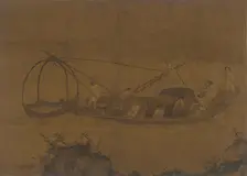 Fishermen Raising a Net, Ming dynasty, 16th-17th century. Creator: Unknown