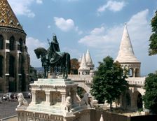 Fishermen's Bastion, Budapest, Hungary. Creator: Peter Thompson