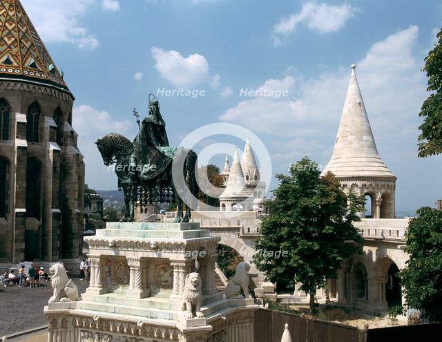 Fishermen's Bastion, Budapest, Hungary. Creator: Peter Thompson.
