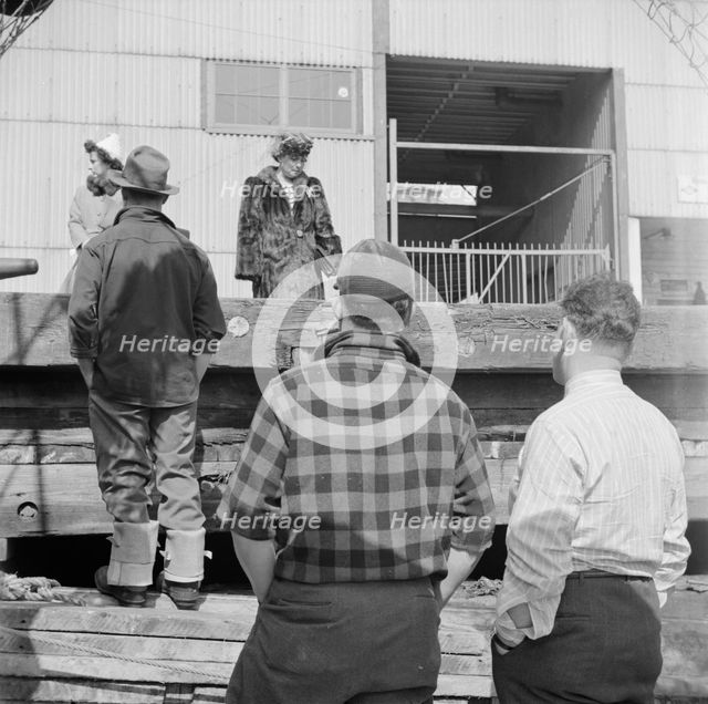 Fishermen's families often make trips down from New England towns to be..., New York, 1943. Creator: Gordon Parks.