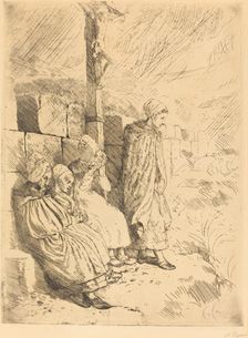 Fishermen's Wives (Femmes de pecheurs). Creator: Alphonse Legros