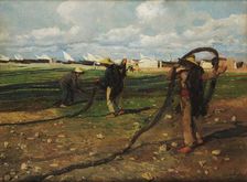 Fishermen with their nets, 1896. Creator: Sorolla y Bastida; Joaquín (1863-1923)