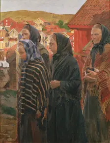 Fishermen's Wives Returning from Church, 1899