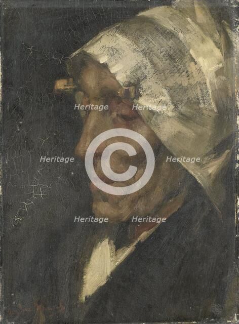 Fisherwoman, 1880-1900.  Creator: Marius van der Maarel.