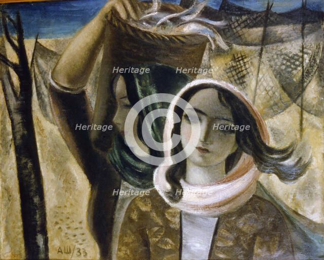 'Fisherwomen', 1933.  Artist: Aleksandr Shevchenko