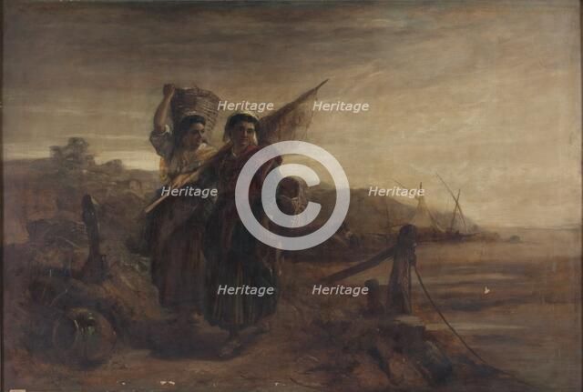 'Fisherwomen of the Basque Provinces', 1880-1891. Artist: Thomas Kent Pelham