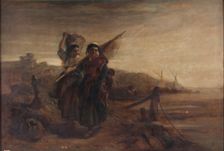 Fisherwomen of the Basque Provinces 1880-1891. Creator: Thomas Kent Pelham