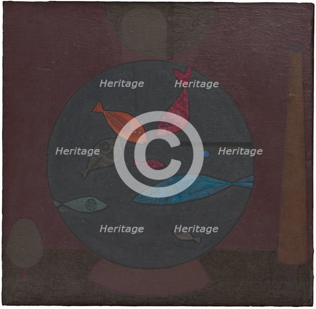 Fishes in a Circle, 1926. Creator: Klee, Paul (1879-1940).