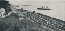 Fishguard Harbour 1910. Artist: Great Western Railway Co