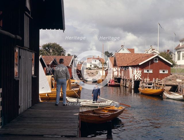 Fishing village of Tången, Sotenäs, District of Bohuslän, Sweden. Creator: Torkel Lindeberg.