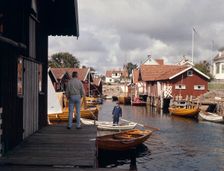 Fishing village of Tången, Sotenäs, District of Bohuslän, Sweden. Creator: Torkel Lindeberg