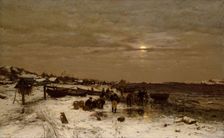 Fishing Village on the Norwegian Coast, 1878. Creator: Ludwig Munthe