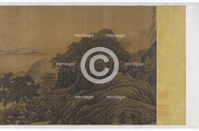 Fishing Alone in a Mountain Stream, 13th century. Creator: Unknown.