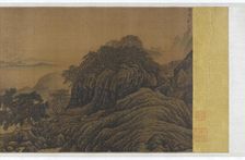 Fishing Alone in a Mountain Stream, 13th century. Creator: Unknown