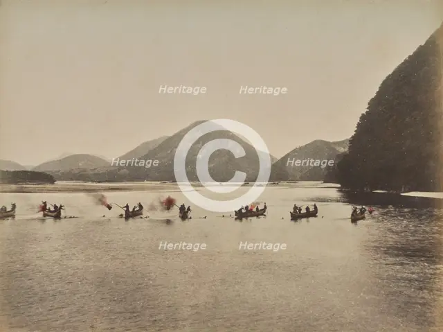 Fishing at Night (Gifu), 1875-1897. Creator: Unknown.