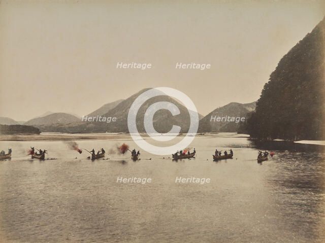 Fishing at Night (Gifu), 1875-1897. Creator: Unknown.
