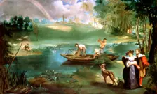 Fishing At St Ouen 1860-1861. Artist: Edouard Manet