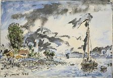 Fishing Boat, 1878. Creator: Johan Barthold Jongkind