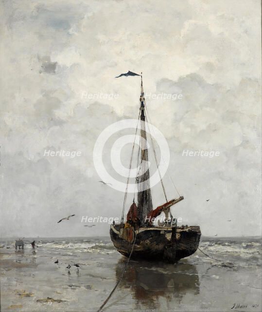 Fishing boat, 1878. Artist: Maris, Jacob (1837-1899)