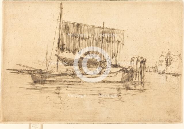 Fishing-Boat, 1880. Creator: James Abbott McNeill Whistler.
