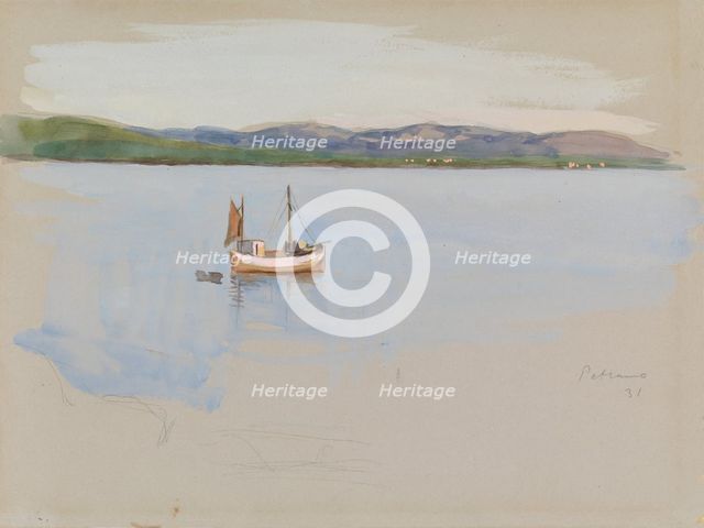 Fishing Boat, 1931. Creator: Eero Jarnefelt.
