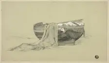 Fishing Boat on Shore, c.1878. Creator: J. K. Rutter