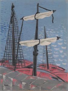 Fishing Boats, 1932. Creator: Mikulas Galanda