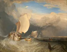 Fishing Boats with Hucksters Bargaining for Fish, 1837/38. Creator: JMW Turner