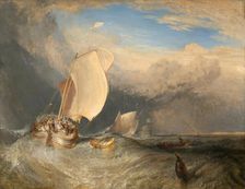 Fishing Boats with Hucksters Bargaining for Fish, 1837/38. Creator: JMW Turner